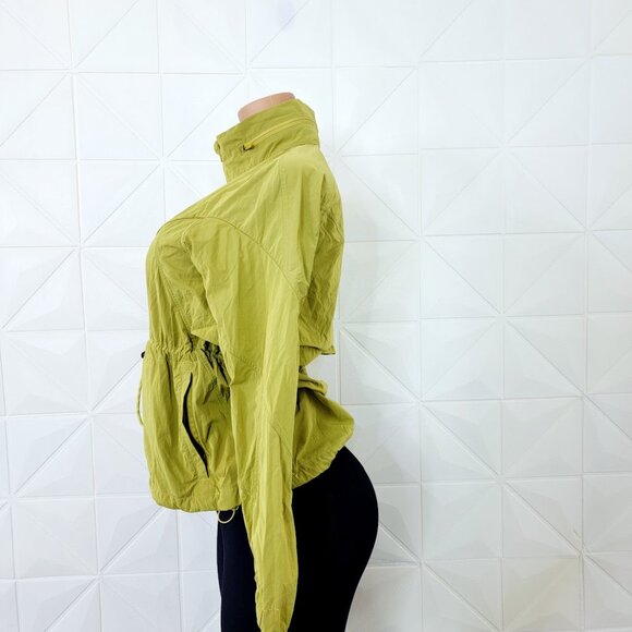 Lululemon Women's Yellow Pear Evergreen 3/4-Zip Windbreaker Anorak Jacket Sz 4 - Picture 4 of 11